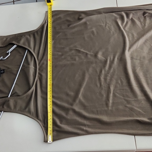 Torrid Womens Dress Tunic Torrid Size 2 Olive Green Maxi Slit Sides Tank Top - Picture 8 of 9